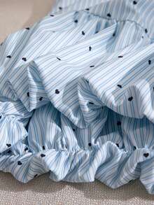 Souflis Souflis 法国新款女婴夏季连衣裙，可爱彼得潘领无袖公主裙，饰以爱心印花和樱桃刺绣，甜美时尚，适合外出、上学、购物等场合。 - 彩色 - 查看 10