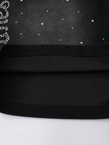 ROMWE MEN 男士弹力腰带抽绳休闲夏季百搭街头短裤 - 黑色 - 查看 7