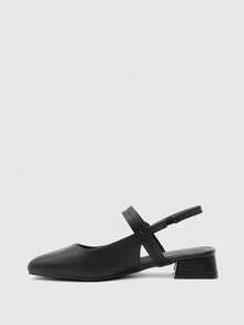 CUCCOO BIZCHIC 女士经典黑色平底休闲通勤鞋，圣诞节必备 - 耀夜黑 - 查看 10