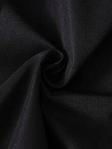 SHEIN ChillGRL 三件套女童蝴蝶结吊带上衣，露肩设计，搭配蝴蝶结阔腿裤，适合初秋外出旅行。 - 黑色 - 查看 8