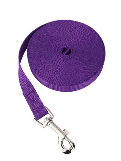 1pc Pet Leash. Sturdy And Durable, Suitable For Long-Distance Dog Walks. Features A High-Quality Hook That Is Durable, Bite-Proof, And Rust-Resistant; Suitable For Small, Medium, And Large Dogs.