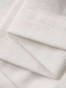 DAZY Teen Girl Letter & Bow Print Round Neck Loose Casual Short Sleeve T-Shirt