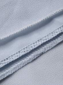 DAZY Đầm cocktail dáng midi ôm sát cổ bèo cho nữ, thích hợp làm đầm dự tiệc cưới hoặc đầm mùa hè. - Màu xanh lam - Xem 3