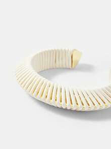 MOTF PREMIUM HANDMADE WHITE PU LEATHER CORD BRACELET - White - View 7