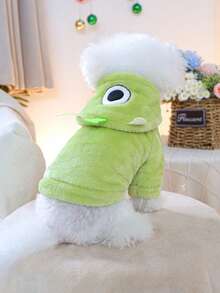 PETSIN 1 件通用柔软保暖怪物连帽运动衫服装，适合猫和狗