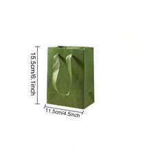 10 piezas/Bolsa de papel verde retro, tamaño pequeño, bolsa de regalo, bolsa de almacenamiento, bolsa de papel dedicada a la caja de regalo, adecuada para Pascua, Día de la Madre, Baby Shower, Boda - Multicolor - Ver 5