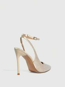 CUCCOO SZL Sexy Fashion Pointed Toe Transparent Fuchsia High Heel Pumps, Suitable For Party, Date Night, Spring Casual Outfit, Night Look Valentine's Day - Light apricot - View 8