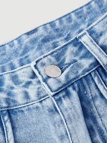 Sweetra Women's Casual Denim Shorts - Blue - View 4