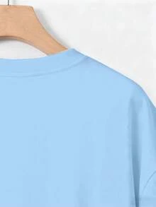 Glimmora Áo thun nam tay ngắn cổ tròn in hình khẩu hiệu và xe hơi, kiểu dáng thường ngày, thích hợp cho mùa hè. - Màu xanh lam - Xem 4