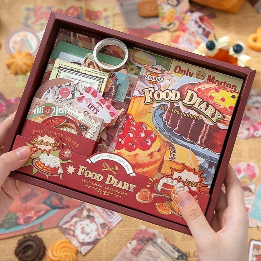 Sweet Moments Stationery Gift Set, Including Notebook, Stickers, Washi Tape, Pen, Birthday, Ins Style Gift - Multicolor - View 1