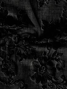 EMERY ROSE Áo kiểu nữ dáng rộng, cổ tròn, tay bồng, họa tiết hoa. - màu đen - Xem 4