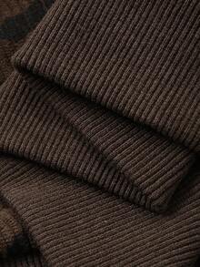 Dazy Kids 幼儿男童宽松豹纹领卫衣，休闲秋季款 - 棕色 - 查看 8