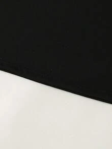 春夏男童休闲创意个性清新高端简约爱心卡通手势太阳镜标语印花宽松基础款短袖T恤，舒适日常穿着，适合春、夏、秋季、情人节氛围，上衣 - 黑色 - 查看 5