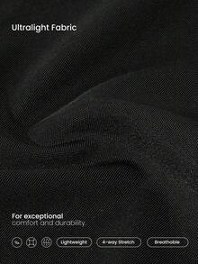 GLOWMODE 2 Packs Lightweight Breathable Sweat-Wicking Mid-Waist Full Coverage Seamless No-Show Underwear Daily Workout - Black - View 6