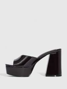 CUCCOO SZL 踝带露趾高跟凉鞋，度假鞋，夏季情人节礼物，夏季鞋，春季鞋，春假复活节舞会高跟鞋 - 咖啡棕 - 查看 9