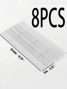 4/8/12件装抽屉收纳隔板，塑料隔板，可自由组合，适用于袜子、分类网格、文具分隔盒 - 彩色 - 查看 12