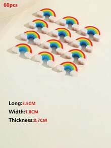 60片彩虹桥橡皮擦 学生学习橡皮擦 卡通迷你彩虹橡皮擦 感恩节礼物 节日礼物 创意卡通橡皮擦 迷你橡皮擦 学生奖品 文具 擦拭干净不留痕迹 - 多色 - 查看 8