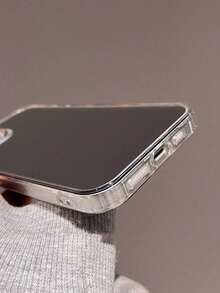 Apple Y2k Plating Mirror Phone Case Compatible With IP 11/12/13/14/15/16/17 Pro/Pro Max Waterproof Shockproof Anti-Fall Scratch Resistant - Silver - View 6