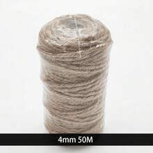 1pc Assorted 2/3/4mm Yellow Rope, Plumbing Braid, DIY Craft Rope, Art Decoration, Gift Packaging Rope - Brown - View 11