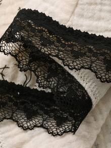 DAZY 少女碎花荷叶边纹理夏季睡裙