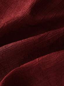 Franclia 酒红色仿珍珠吊带不对称性感吊带背心，夏季 - 酒紅色 - 查看 5