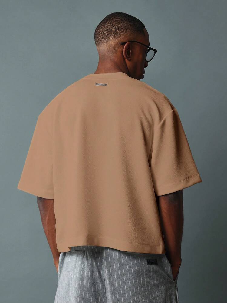 Oversized Crop Fit Kurzarm-T-Shirt