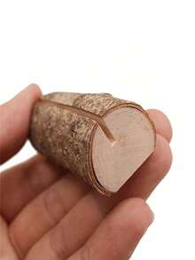 10 chiếc giá đỡ thẻ gỗ mộc mạc, giá đựng số bàn, giá đựng thiệp ghi nhớ cho tiệc cưới, Giáng sinh. - Nhiều màu - Xem 2