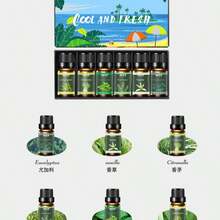 6pcs Aromatherapy Essential Oil Set, Plant Scented, Include , Candle, Aroma Stone, Humidifier, Car & Refill Oil - Multi Scents - View 3