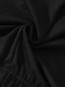 SHEIN Playful Pals 3pcs Baby/Toddler Boys' Cute Dinosaur Print, Classic Black & White Stripe, Solid Black Casual Shorts, Spring/Summer - Black and White - View 5