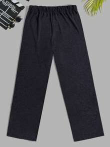 EURMUSE 2pcs Men's Comfortable Casual English Print Pajama Set - Beige - View 11