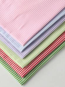 Colorful Striped Shirt Fabric - Multicolor Printed DIY Sewing Material For Fashion Shirts, Dressmaking & Craft Projects - Multicolor - View 1