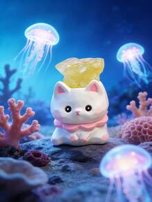 POKOJA LAND 1/6PCS New Style Pet Resin Craft Blind Box Desk Ornament Creative Collectible Figure For Home Office Decor Festival Gift Idea - Multicolor - View 3