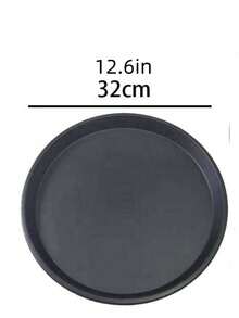 1pc/3pcs 10/11/12-Inch Black Carbon Steel Pizza Pan, Pizza Baking Tray, Non-Stick Pizza Mold, Suitable For Pizza, Cake, Bread, Roast, Round Baking Tray, Oven Tray, Pizza Plate, Pizza Mold, Baking Set - Multicolor a - View 6