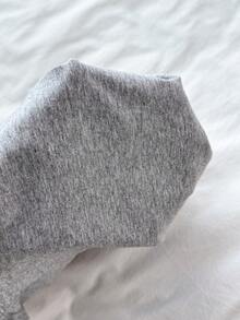 Áo thun nữ tuổi teen màu trắng dệt kim, kiểu dáng thường ngày, tay ngắn, cổ tròn, in hình mèo dễ thương, thích hợp mặc ở nhà, đi mua sắm, ăn trưa, dự tiệc. - Xám - Xem 7