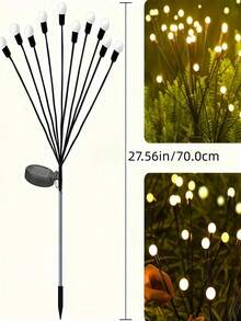 20 Lighthouse Shaped Solar Garden Decoration Lights. Perfect For Decorating Outdoor Garden Paths And Lawn. It Is An Ideal Choice For Decorating - color - View 9