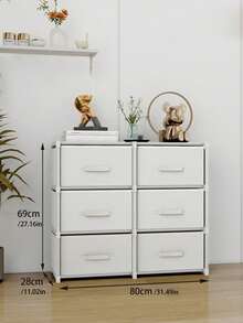 Closet; Portable Closet, Closet Organizer, Autumn Decorative Home Supplies. Multi-Functional, Available In Medium Size, Cube Storage Cabinet With Drawers, Dust-Proof Closet, Shelves, Shoe Rack, Shoe Cabinet, Independent Display Stand, Freely Assembleable, Floor-Standing Assembly Storage Rack, Bookshelf - Multicolor - View 19