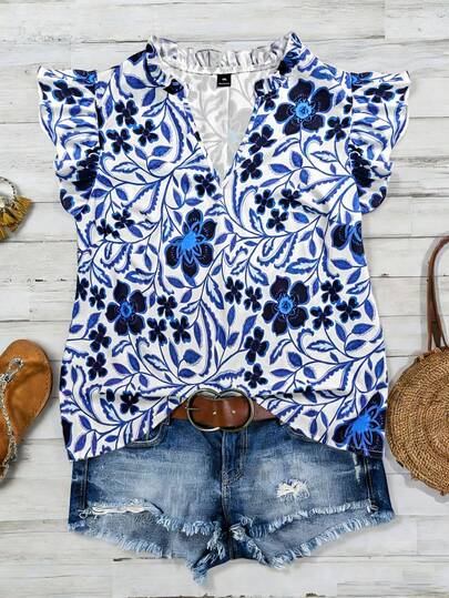 Linhara Large-Sized Woven Printed Casual Summer Shirt For Vacation