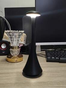 1PC LED Touch 3-Color Dimmable Desk Decor Ambient Light, Creative Holiday Gift Night Light, ABS Material, Bedside Lamp, Bedroom Light, Mushroom Lamp, USB Rechargeable Bar Light, Bookshelf Decor Lamp - multicolor - View 8