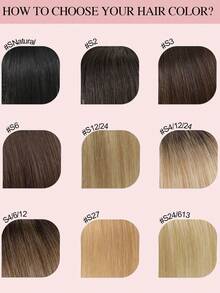Pieza superior de cabello humano virgen con clips color marrón oscuro, piezas de cabello para mujeres con cabello ralo o pérdida de cabello - S4/27 - Ver 10