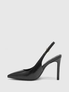 CUCCOO BIZCHIC New Versatile Pointed Toe High Heels For Women Spring Shoes - Graphite Black - View 9