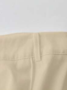 Franclia Petite 2025 新款上市：黑色高腰褶皱细节长裤——精湛剪裁，拉长身形，显瘦效果；轻松驾驭办公及休闲场合；亲肤柔软舒适，兼具挺括抗皱的版型；与衬衫和针织衫完美搭配。 - 棕色 - 查看 5