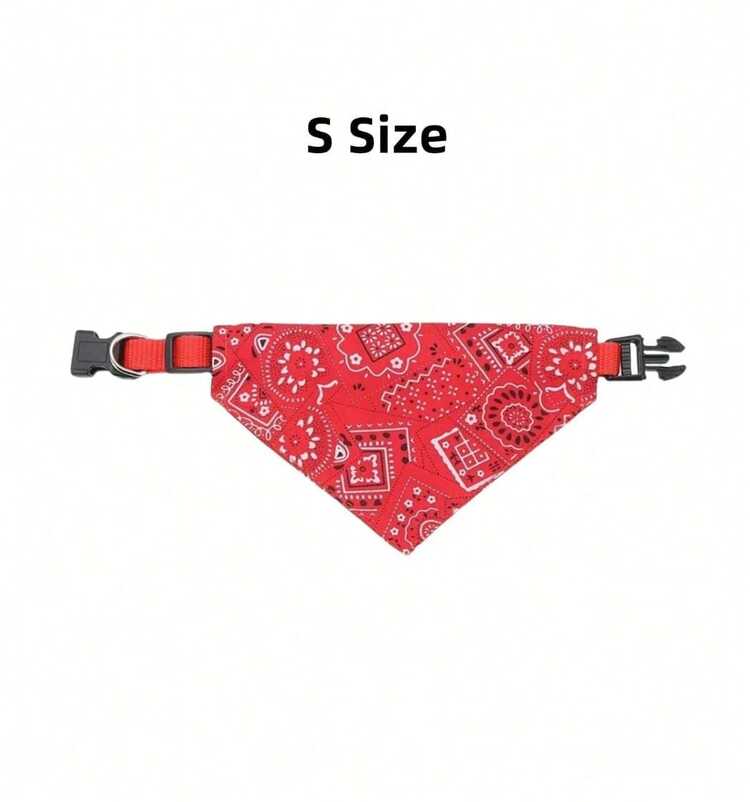 PETSIN 1 pièce Bandage triangulaire réglable pour animal de compagnie chien chat, foulard lavable, bandana, col, bavoirs, décoration de cou de chat, déguisement pour fête d'anniversaire - Multicolore - Voir 13