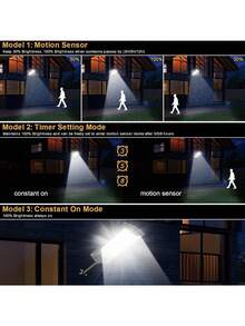 90000LM Ultra Powerful Solar Light 400W High Power Floodlight With Inductive Courtyards Wall Lamp Waterproof Outdoor Lights - Black - View 6
