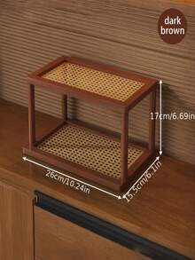 1 Giá để cốc và ly nhiều tầng bằng tre - Dễ lắp ráp, thích hợp để cất giữ đồ dùng trong nhà bếp và phòng ăn, có thể đựng cốc và ly nước - Hoàn thiện bằng tre tự nhiên, tiết kiệm không gian trang trí nhà cửa và sắp xếp đồ dùng trên mặt bàn, đồ dùng nhà bếp bằng tre - màu nâu - Xem 4