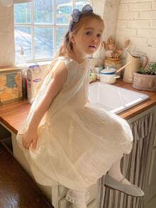 DAZY 女童无袖圆领连衣裙