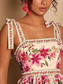 Travachic 女士印花吊带背心，度假休闲套装，适合夏季假期、春假、派对、海滩、春季、情人节、女士情人节、狂欢节服装，优雅，印花，狂欢节，春夏交替，派对，夏季上衣，情人节上衣，婚礼宾客上衣，生日上衣，派对上衣，优雅女士上衣，印花上衣，夏季上衣，狂欢节服装，墨西哥风情波西米亚风女士上衣 - 彩色 - 查看 5