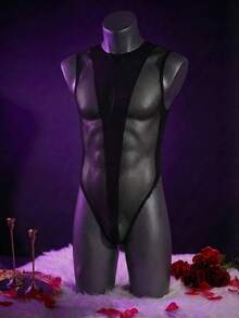 WENEZON 男士魅力队列内衣，2025年欧美流行款式 - 黑色 - 查看 3