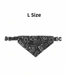 PETSIN 1 pieza Pañuelo triangular ajustable para mascotas perros y gatos, lavable, tipo bandana, collar, babero, decoración para el cuello de gatos, disfraz para fiestas de cumpleaños - Multicolor - Ver 11
