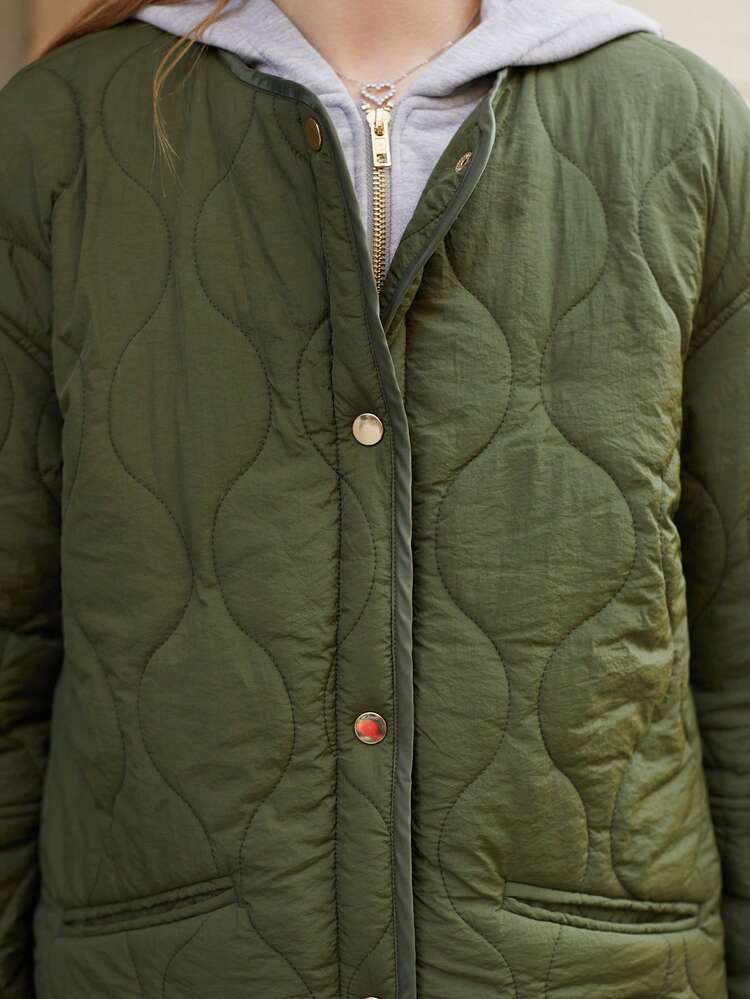 SHEIN Maija Women's Hooded Solid Color Long Sleeve Simple Casual Jacket For Daily Wear ,Festival