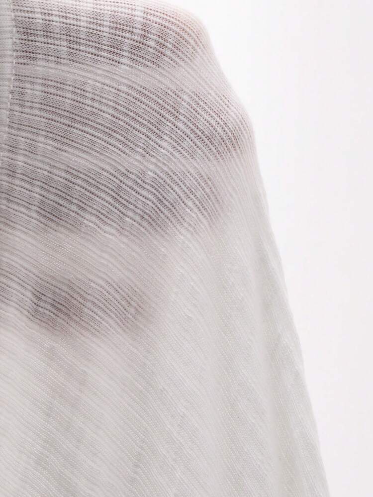 Women's V-Neck Lace Patchwork Textured Slim Fit Casual T-Shirt Summer